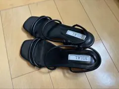 NICAL ストラップサンダル ブラック　sサイズ
