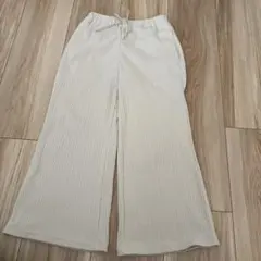 GU ストライプ ワイドパンツ 120サイズ