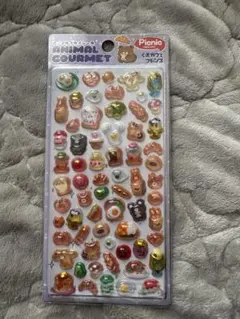アニマルグルメシール　くまカフェフレンズ　新品未使用