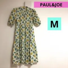 ユニクロ×PAUL & JOE 花柄ティアードワンピース(M)黄色