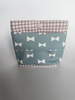 マチ付き移動ポケット　ティッシュケース　2段ポケット　クリップ付き