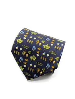 良品✨ フェラガモ ネクタイ シルク ネイビー 1803