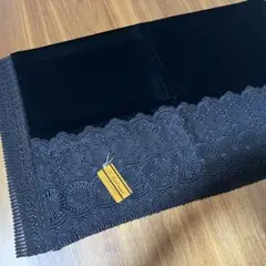 和装　ベルベットショール　黒
