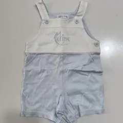 CELINE ロンパース 90 水色・ホワイト