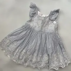 baby GAP ストライプ 刺繍ワンピース 12-18monthsのサムネイル