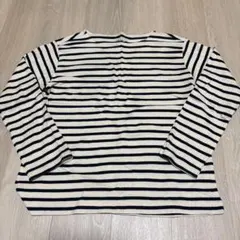【無印良品】ストライプ柄 長袖Tシャツ Lサイズ