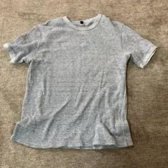 UNIQLO リブ編み グレー　Tシャツ L