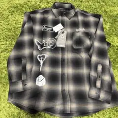 Mark Gonzales チェック柄長袖シャツ