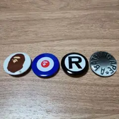 abathingape　缶バッジ4個セット 付録　エイプ初期