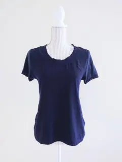 aquagirl　アクアガール　ネイビー 半袖 Tシャツ クルーネックのサムネイル