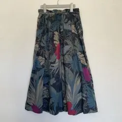 WEEKEND MaxMara ロングフレアスカート 花柄　綿コットン100%のサムネイル
