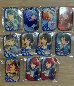 あんさんぶるスターズ　あんスタ　スクエア缶バッジ　泉　レオ　凛月　嵐　司