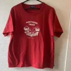 ノーザントラック 赤半袖 Tシャツ サイズＬのサムネイル