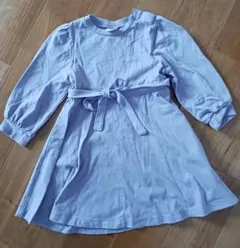 プティマイン☆チュニックワンピース☆90☆ラベンダー☆パープル 長袖 女の子