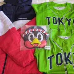 東京ヤクルトスワローズ ユニフォーム　 ジャンバー　お面セットのサムネイル