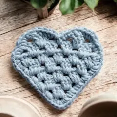 【在庫限り】コースター 3枚セット ベビーブルー 韓国風 ナチュラル 北欧