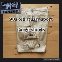90s old stussy 名作 カーゴショーツ スケーター 膝下丈34インチ