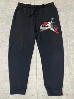 00s JORDAN NIKE AIR ワイド スウェットパンツ デカロゴ