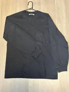 UNIQLO U クルーネック長袖Tシャツ ブラックのサムネイル