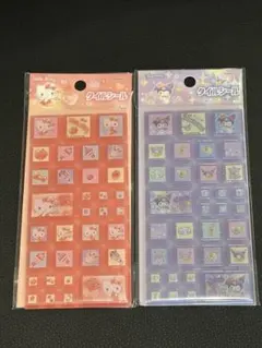 サンリオ　タイルシール　ハローキティ　クロミ　2枚セット　セブンイレブン