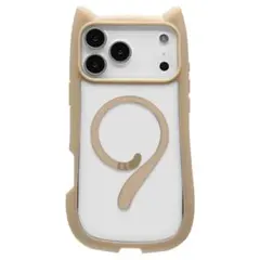 [新品] ねこみみ iPhone17ProMax ケース ベージュ ラスタバナナのサムネイル