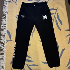 NO GOLF ブラックキルティングパンツXL