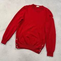 モンクレール MAGLIONE TRICOT カシミヤ 長袖ニット レッド XL