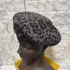 AS KNOW AS レオパード　ベレー帽