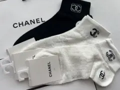 CHANEL ロゴ入りソックス セット