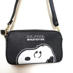 SNOOPY ショルダーバッグ ブラックのサムネイル