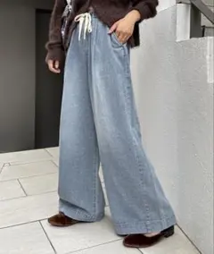 CIAOPANIC TYPY スタイルアップ柔らかワイドイージーパンツ