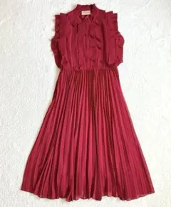 極美品 MARTE マルテ　ティアードペタルズワンピース ローズレッドのサムネイル