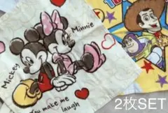 【新品】ディズニータオル2枚セット　ミッキーミニー トイストーリー