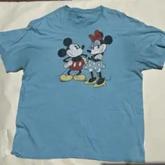Disney ミッキー＆ミニー Tシャツ ライトブルーのサムネイル