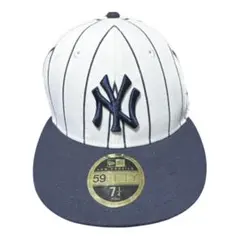 【New Era】59FIFTY キャップ 7 1/4 ホワイト/ネイビー