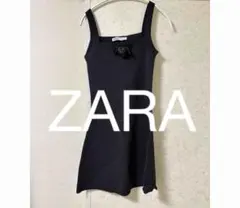 ZARA ザラ ワンピース ノースリーブ キャミソール ブラック