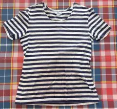 マリメッコ marimekko 半袖ボーダー ネイビー