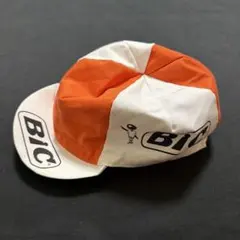 희귀 이탈리아 BIC 사이클 캡 오렌지 화이트 자전거
