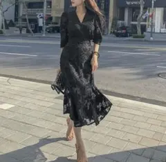 ワンピース パーティドレス 結婚式 二次会 韓国系