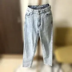 ZARA ハイライズ デニムパンツ ライトブルー　Mサイズ