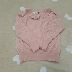 OLIVIER LONDON 襟付きカシミア混セーター 7-8Y