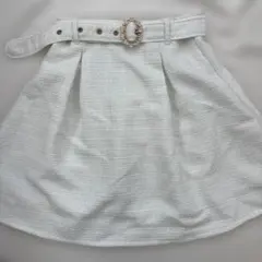 evelyn ツイードスカート ホワイト