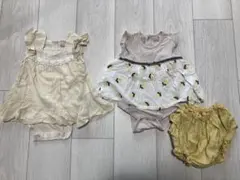 petit main 80サイズ　ロンパース2点セット
