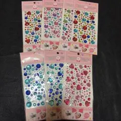 ラインストーン シール　ステッカー　7枚まとめ売り