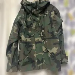 BACKNUMBER迷彩 フード付き マウンテンパーカーMサイズ