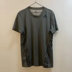 K1670 adidas グレー ショートスリーブ Tシャツ メンズ XL