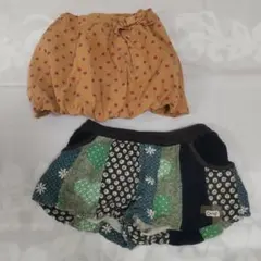 チップトリップ キュロットパンツ ＆ 西松屋 バルーンスカート 90㎝ 2点