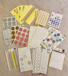 【お値下げ】多様なデザインの円形シールセット