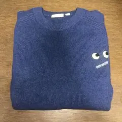 アニヤハインドマーチ ユニクロ　プレミアムラムクルーネックセーター 160 S