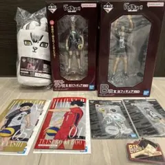 ハイキュー　一番くじ　北信介　宮治　フィギュア　キタキツネブランケット　おまけ
